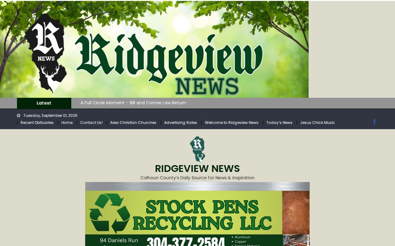 Calhoun County arrest news index at Ridgeview News