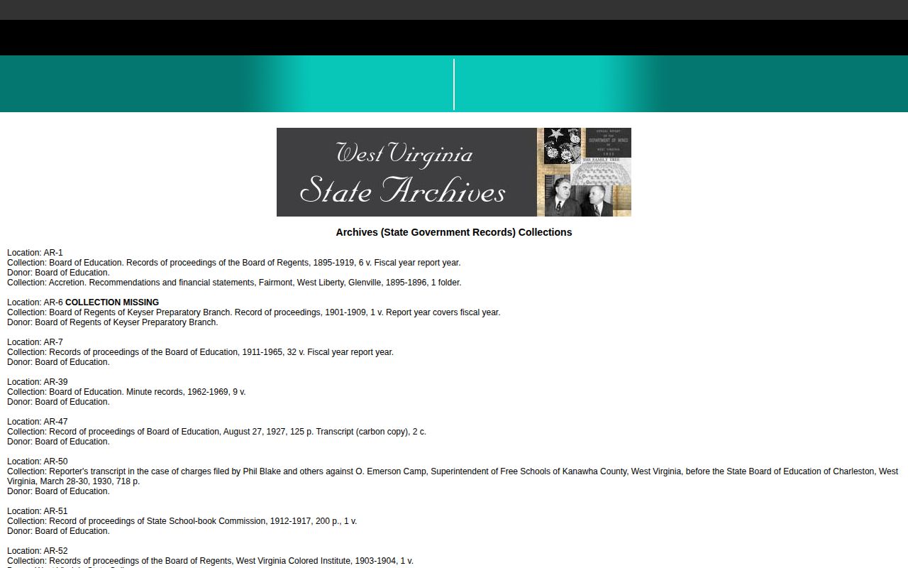 Calhoun County historical corrections record research at West Virginia Archives